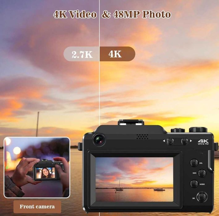 4K цифрова камера lovepo 48MP WiFi Vlogging камера за фотография