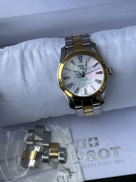 Ceas dama Tissot T Wave Quartz Mother Of Pearl Dial Full Box + zale suplimentare