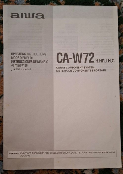 AIWA CA-W75 original magnitola, Yaponiya mahsuloti