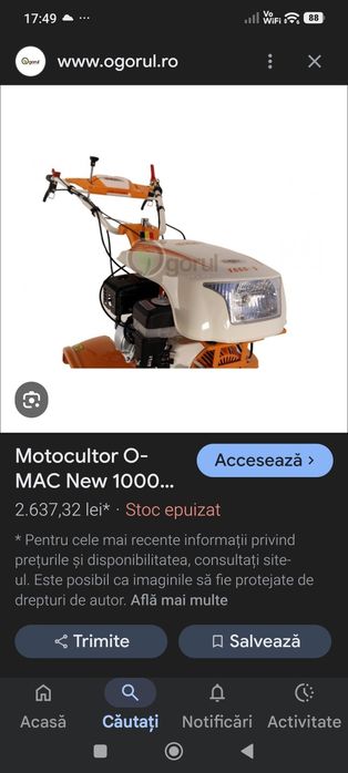 Motocultor o-mac S-1000