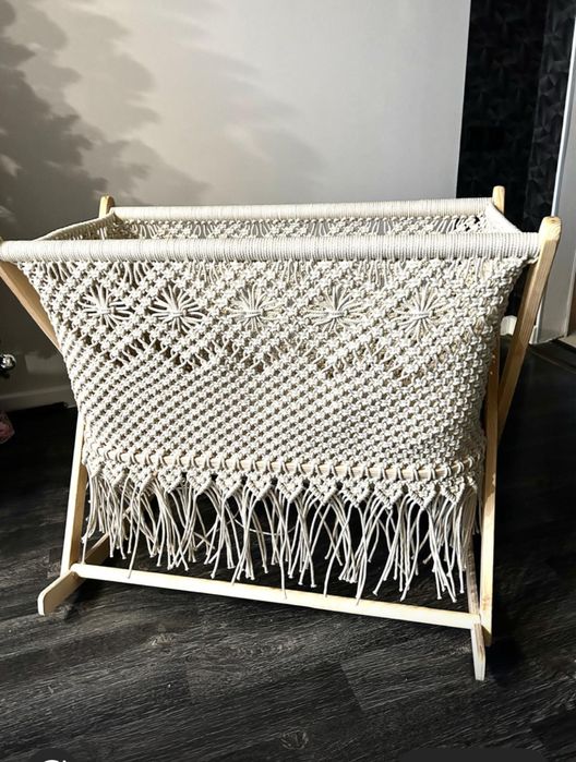 Колыбель напольная плетеная