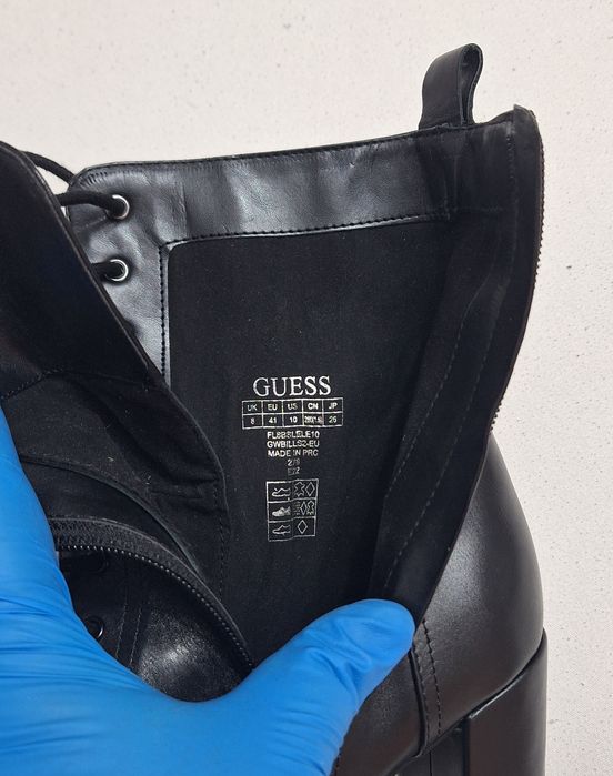 GUESS ghete damă Bills Noi, boot, cizme originale Guess din piele naturală, Nr. 41 EU