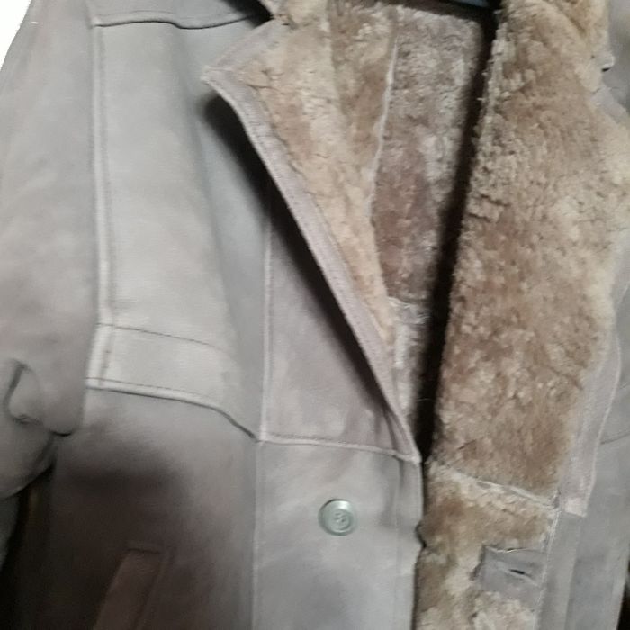 Зимен мъжки кожух тип яке от овчи кожи