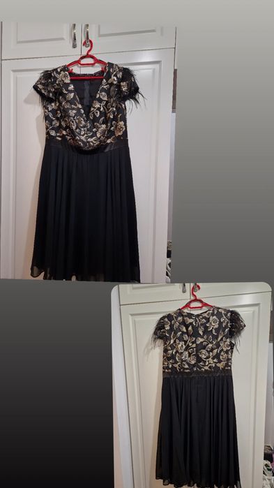 Rochie neagră cu paiete