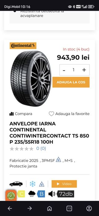 Anvelope Continental 235/55/R18