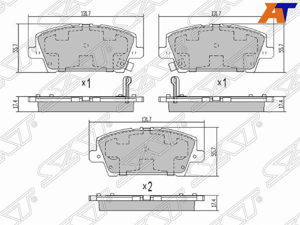 Колодки тормозные Honda Civic