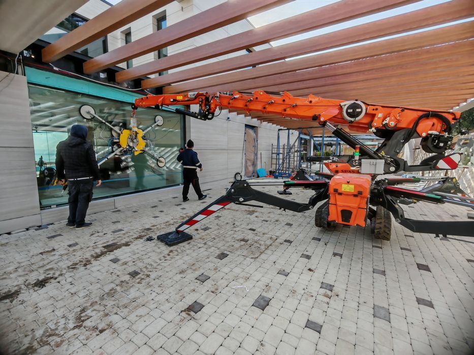 Minimacara / macara  Spider,  pentru pereți cortina, sticla !PROMOTIE!