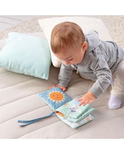 Бебе луксозна, текстилна, мека книжка със звукови ефекти Sterntaler
