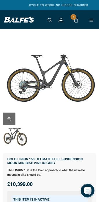 Full Suspension Bold Linkin 150 Ultimate 29" /carbon/ bicicleta