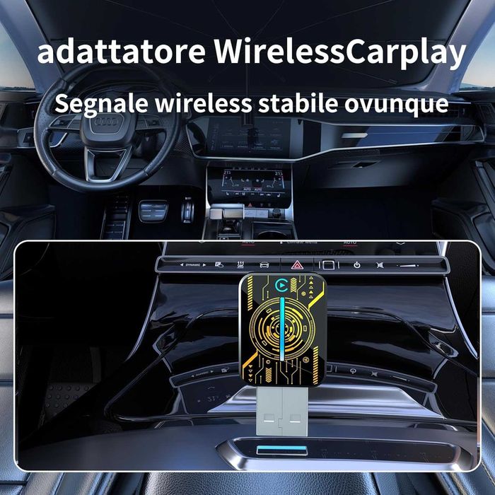Безжичен адаптер 2 в 1 за Android Auto и CarPlay