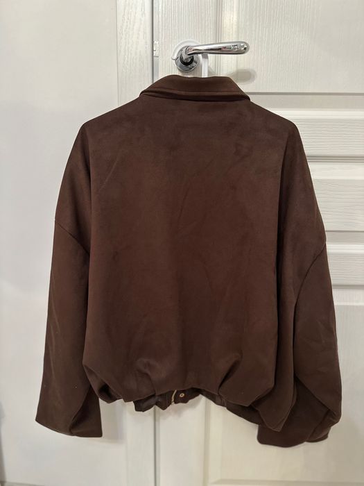 Кафяво велурено яке