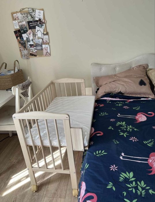 Pătuț co-sleeper Waldin 2 in 1