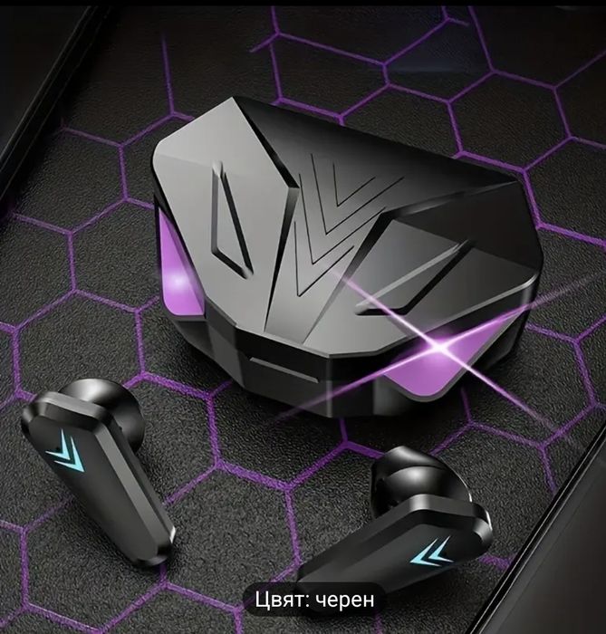 Безжични Bluetooth слушалки с LED дисплей и геймърски дизайн