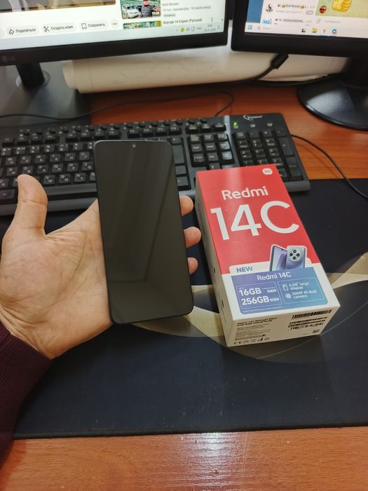 Redmi 14c 8+4/256gb(2025)ideal iwlawi zur aybi yuq tozza telefon