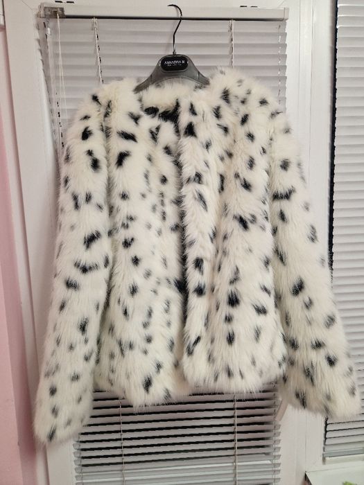 Дамско палто с косъм