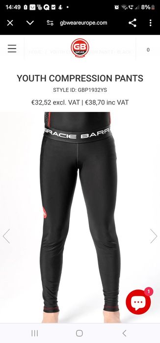 Pantaloni youth compresión Gracia Barra