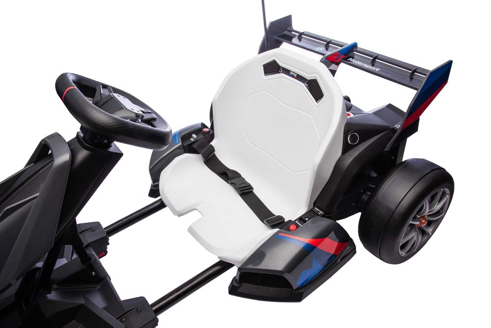 Kart electric cu sasiu ajustabil, BMW Motosport 2x 250W 24V,  #GREY