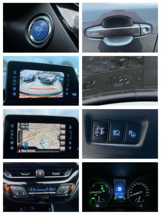 Toyota C-HR HYBRID 2018 / 1.8 hibrid 122 CP/ EURO 6/ incalzire/ piele/ distinctive/ distronic/ parcare automata/ PARC AUTO