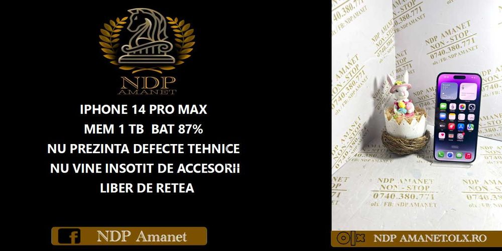NDP Amanet Calea Mosilor 298 IPHONE 14 PRO MAX ( 52883)