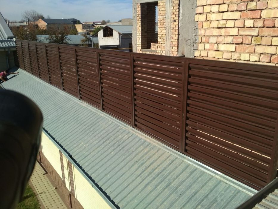 ЖАЛЮЗИ металлические забор jalyuzi парапет