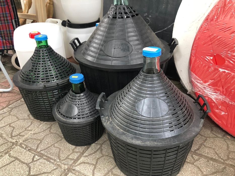 Нови!!!ПРОМОЦИЯ !!! Дамаджана с кош Италия 5л, 10л, 15л, 20л, 25л, 54л