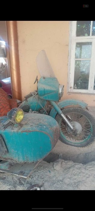 Урал мотоцикл долго стоял