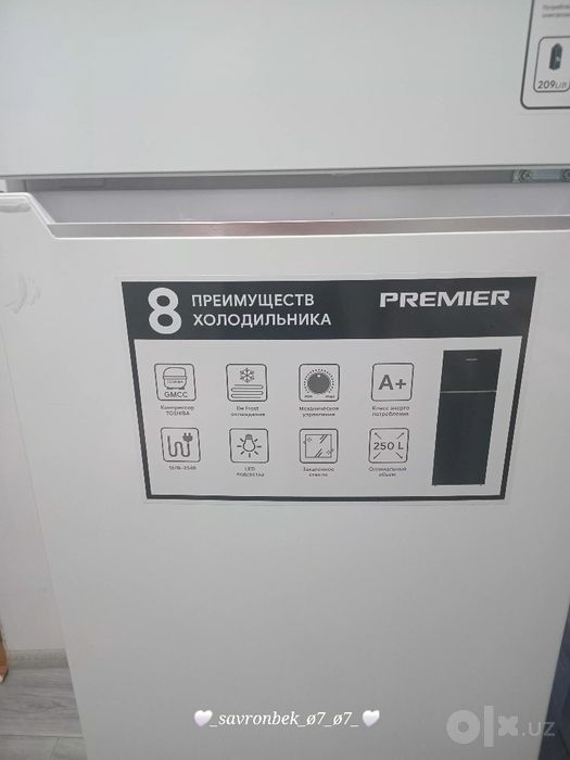 "Yangi Premier muzlatgich sotiladi, 1 oy ham ishlatilmagan"