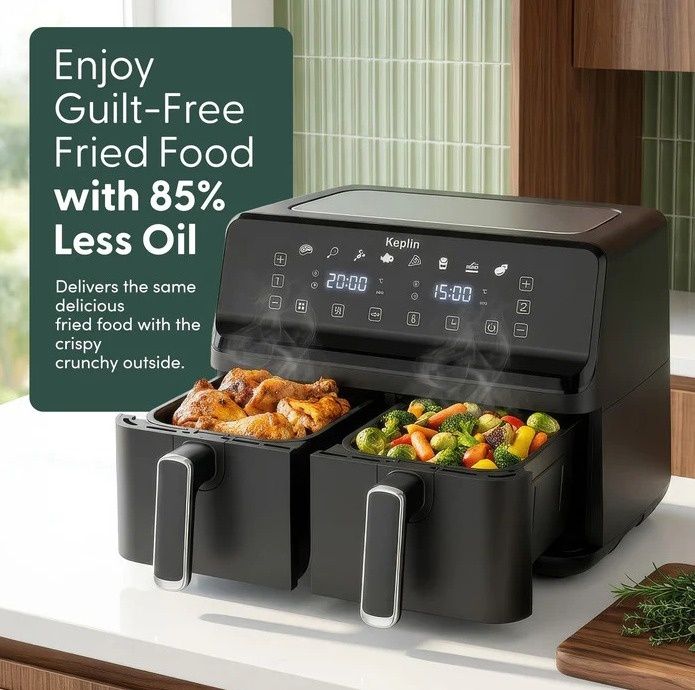 Air fryer keplin dual zone 8în1