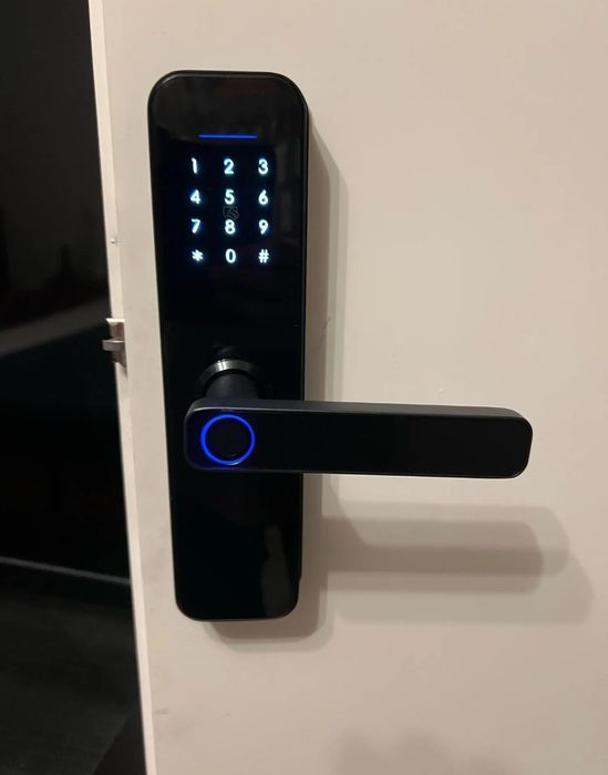 Tuya Wifi Електронно смарт заключване на врати с биометричен пръстов о ...