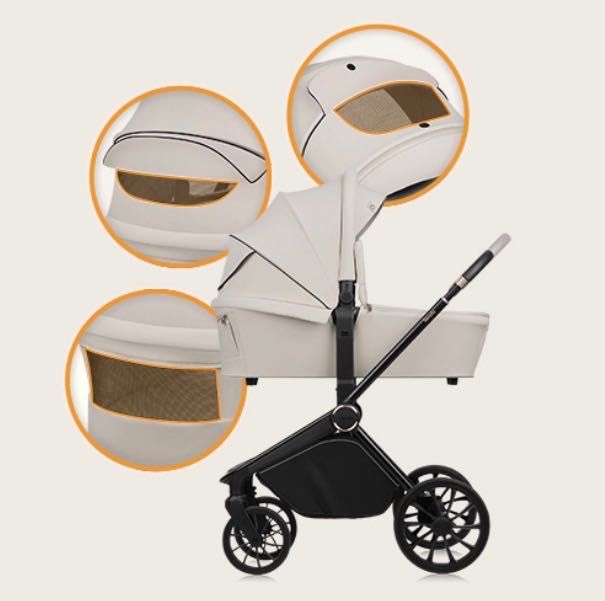 Количка Lionelo Mika Plus 3 in 1, цвят Beige Sand
