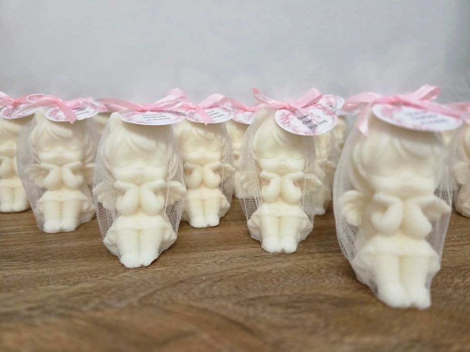 Mărturii nuntă si  botez din ceară naturală de soia – parfumate,