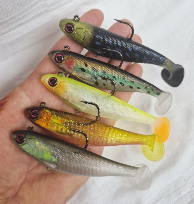 Swimbait-uri, năluci moi Truscent Easy Catch, 12cm, 30gr, gata echipate, cu acțiune unică de înot prin vibrație și o mișcare oscilantă la scufundare.
