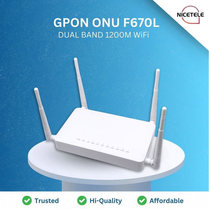 ZTE F670L GPON ONU, wifi 5