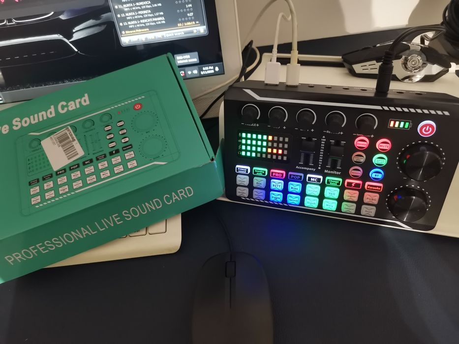 Mixer Audio Placa de sunet externa cu efecte de sunet