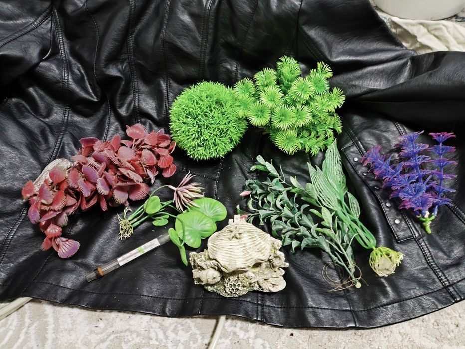 Декор  коряга лампа для аквариума