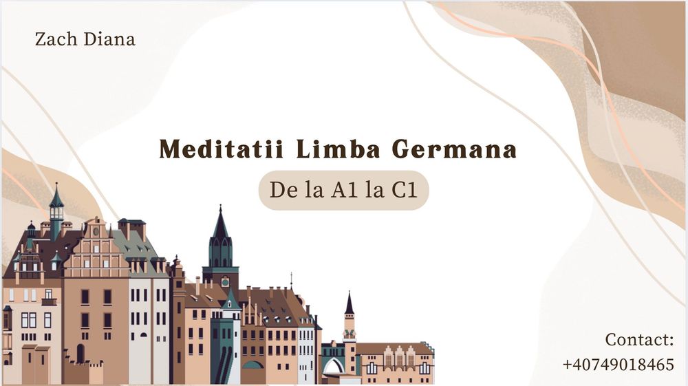 Meditații limba germană
