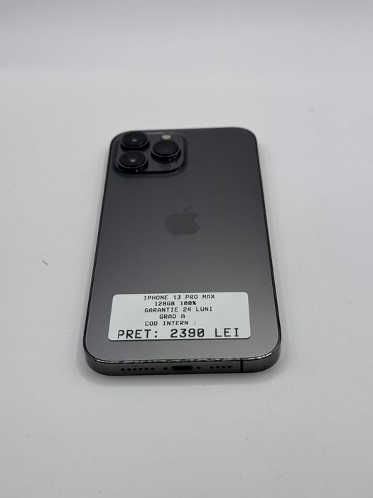 Iphone 13 Pro Max 128GB 100% Grad A Garantie 24 Luni - zonemag.ro