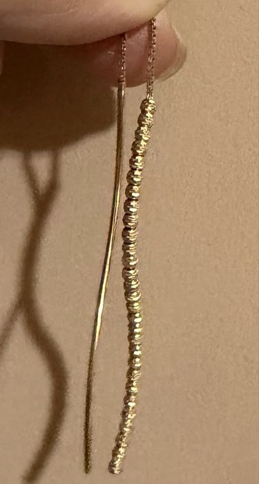 Продам золотые серьги