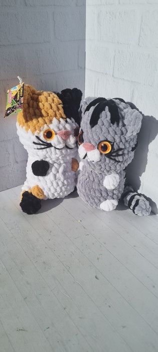 Плюшевые котики,  игрушки ручной работы