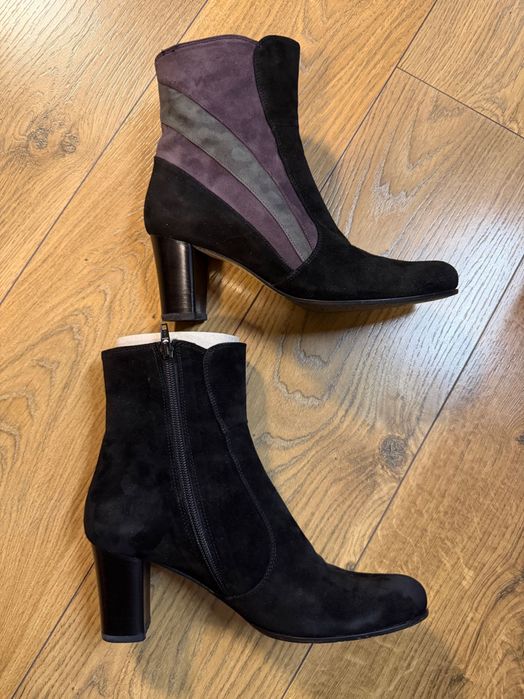 Botine piele întoarsă, mărime 38,5, Donna Soft, made in Italy