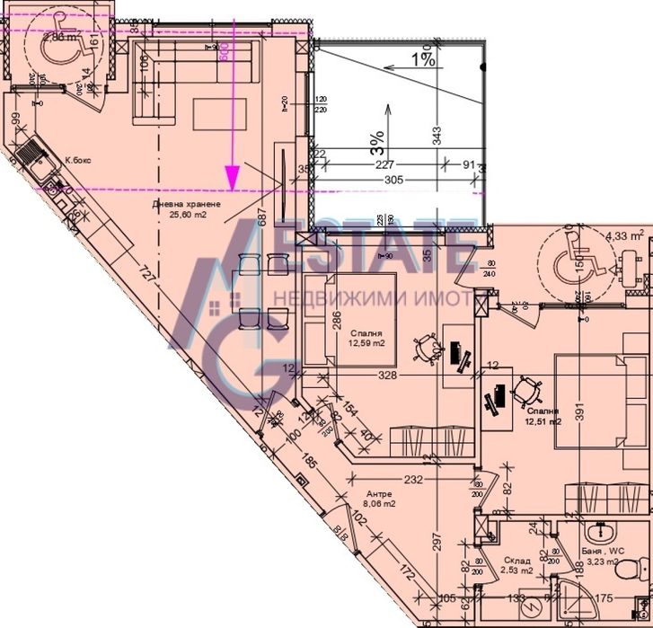 Продава се Тристаен апартамент в Бургас, Зорница - 114 кв.м за 987 €/кв.м - Снимка #2