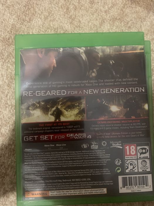 Gears Of War Ultimate Edition Xbox One