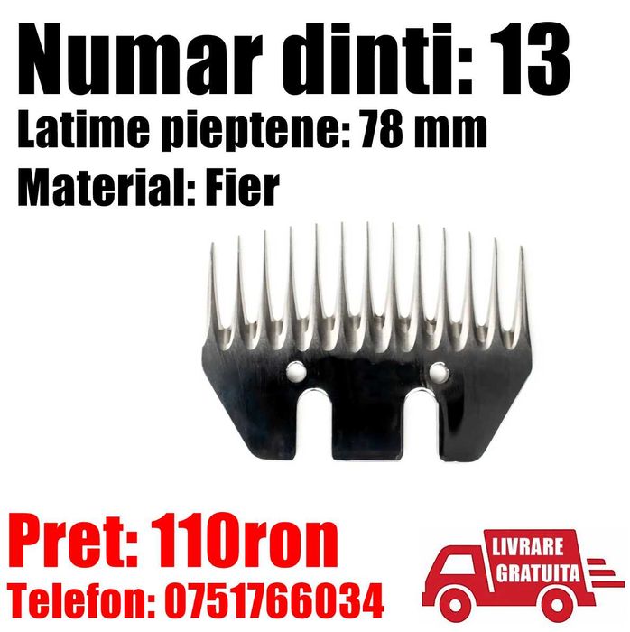 Cutit Lame Rezerva SET Masina Tuns Oi 13 Dinti + LIVRARE GRATUITA !