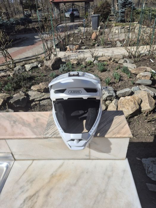 Casca abus hidrop shiny white copii