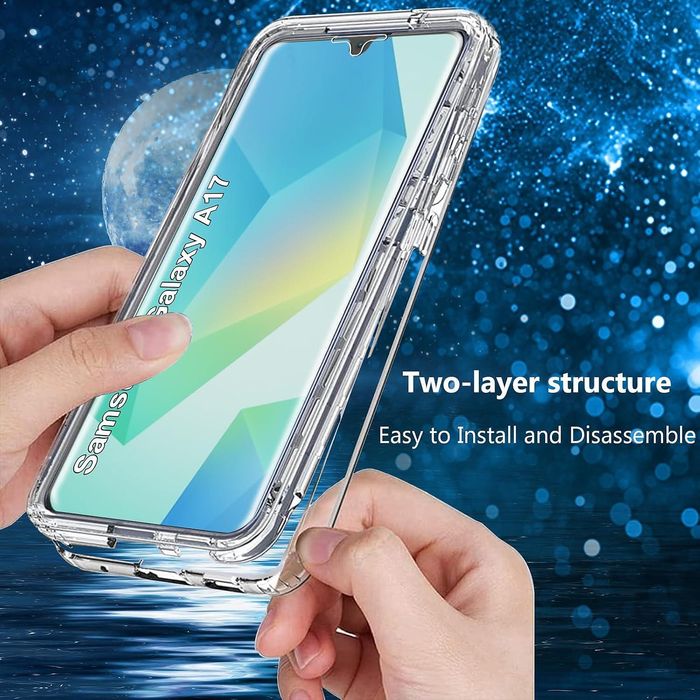 Прозрачен 360° Градуса Кейс Samsung Galaxy A17