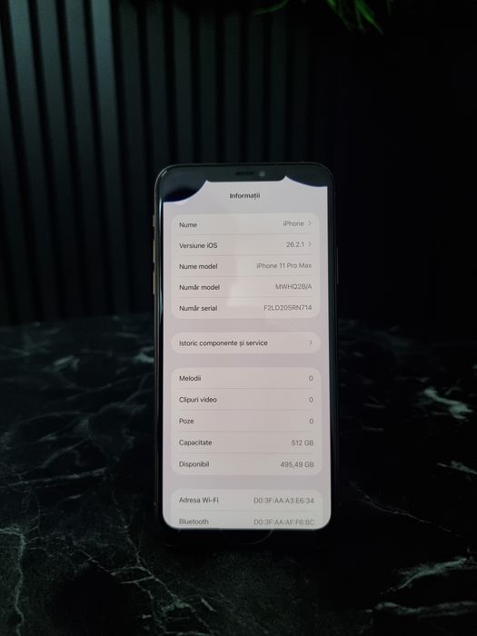 Noble Amanet - iPhone 11 Pro Max, 512GB, Bat:100%