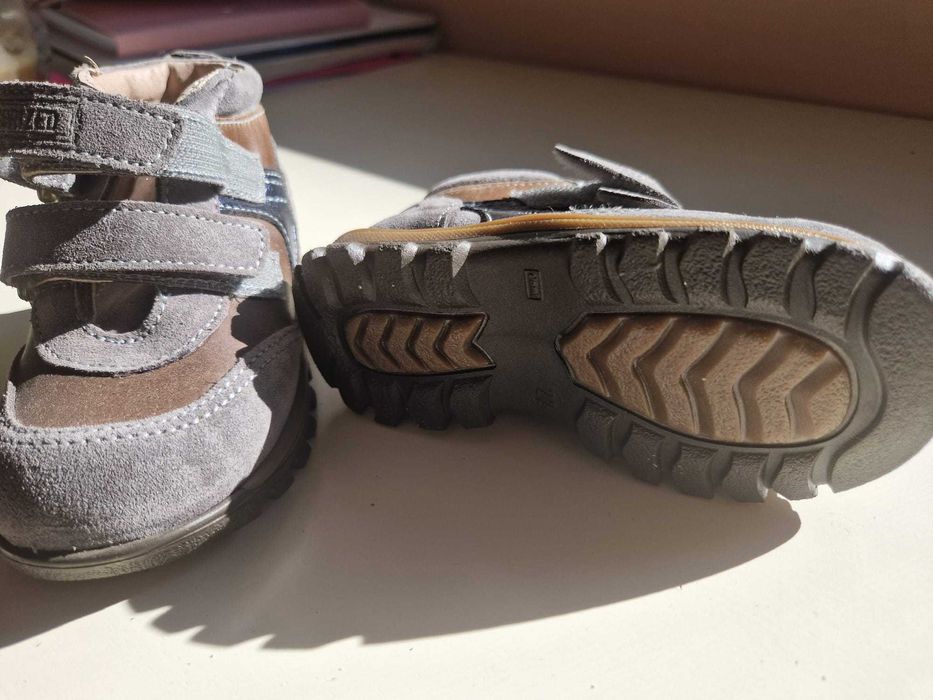 Ghete baieti cu scai piele naturala- Brand Melania- Noi