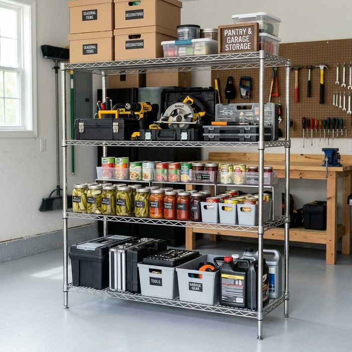 Стеллаж металлический нержавейка Усиленный  Stellaj Nerjaveyka