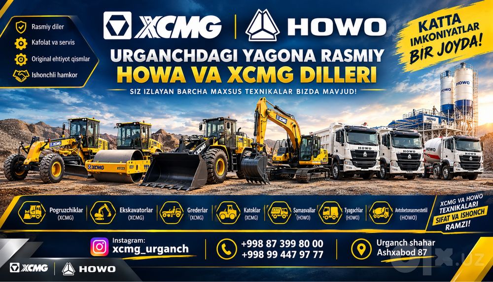 XCMG rasmiy filiali Urganchda