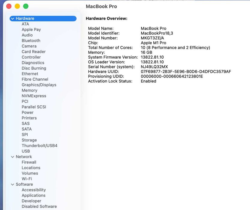 MacBook Pro 14" 2021 – M1 Pro, 16GB RAM, 1TB SSD – Stare foarte buna